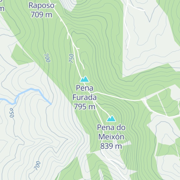 Map of Pena do Rego da Egua