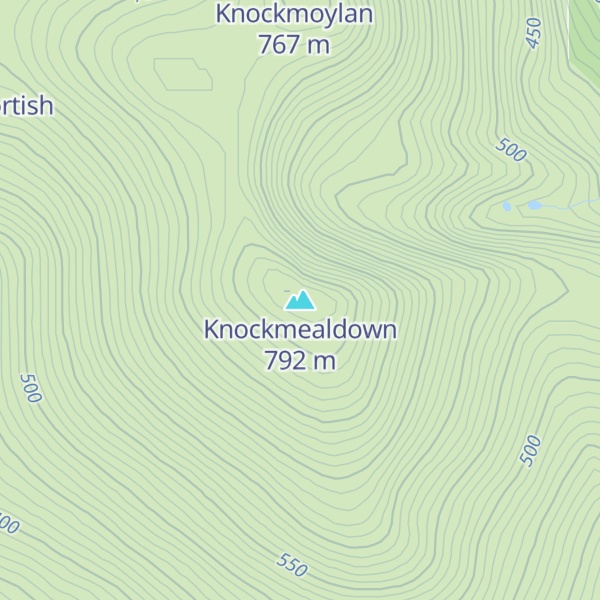 Map of Knockmealdown