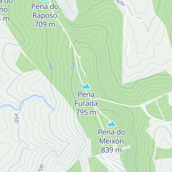 Map of Pena Furada