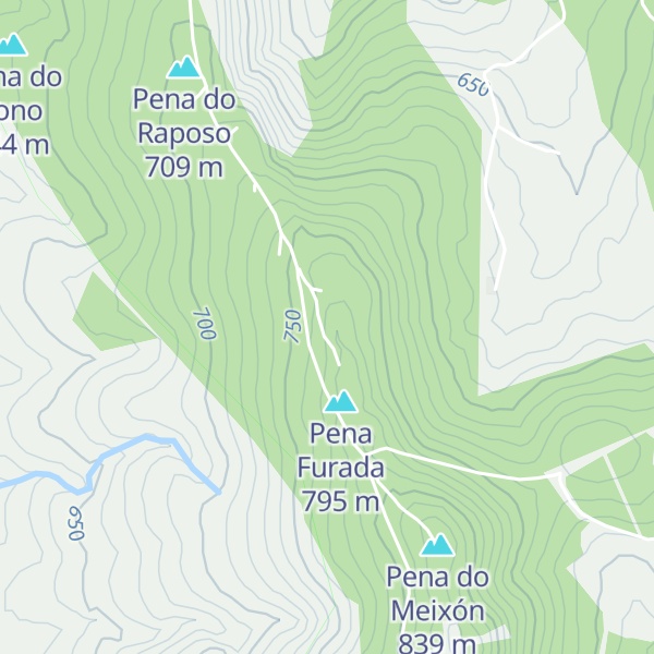 Map of Pena Ventosa