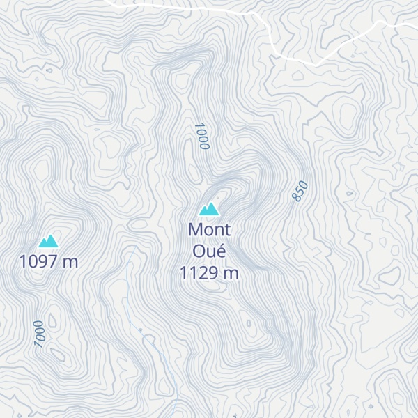 Map of Mont Oué