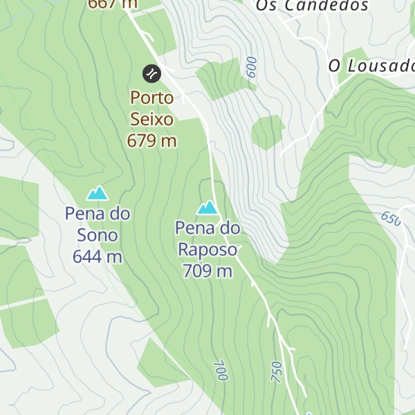 Map of Pena do Raposo