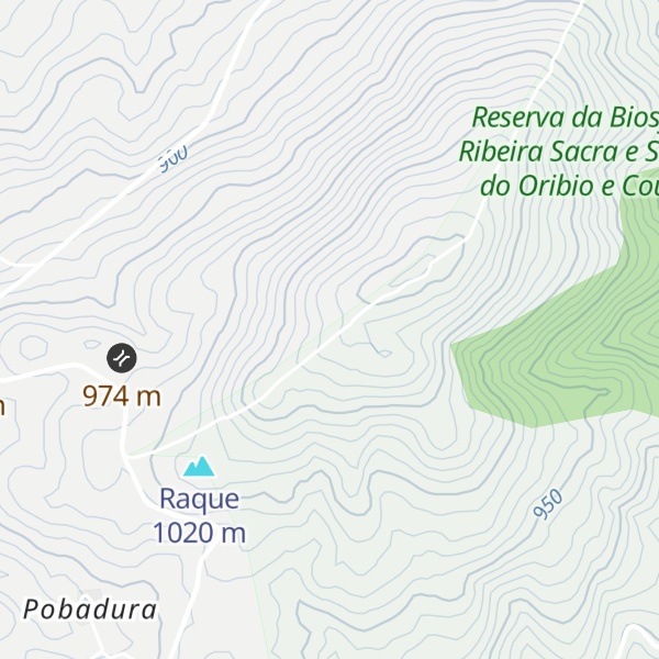 Map of O Piorno
