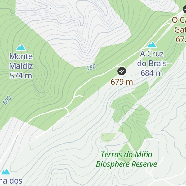Map of Pena dos Cervos