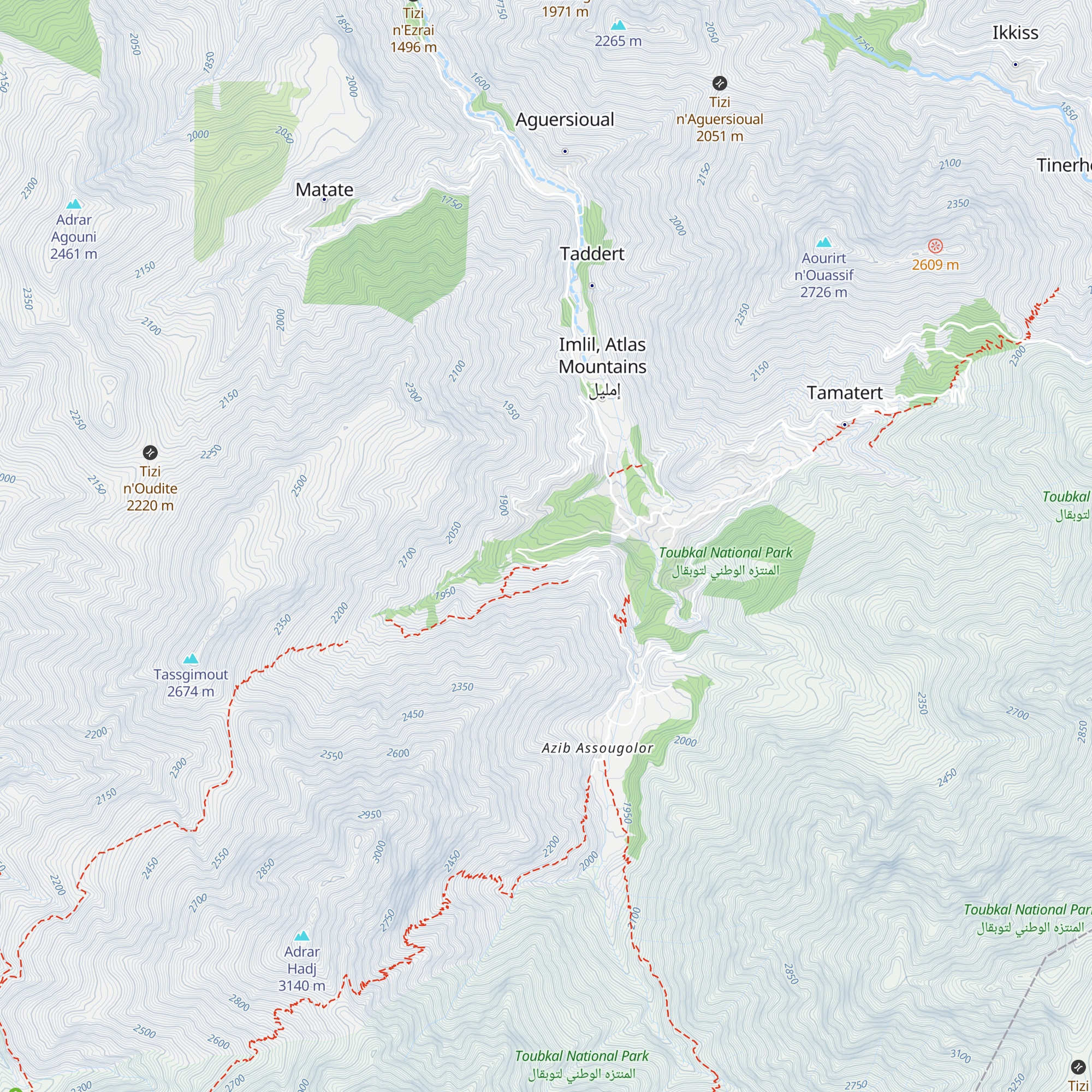 Gite Tamsoult map