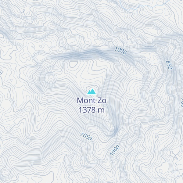 Map of Mont Zo