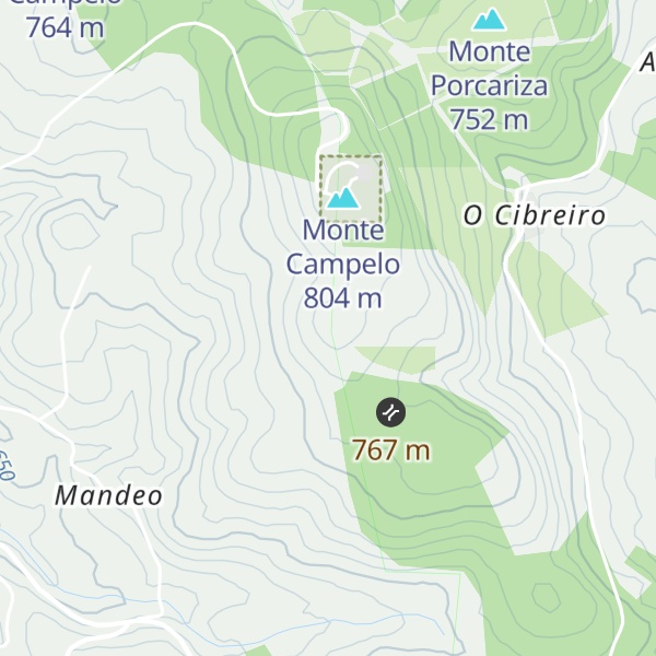 Map of Alto dos Moscós