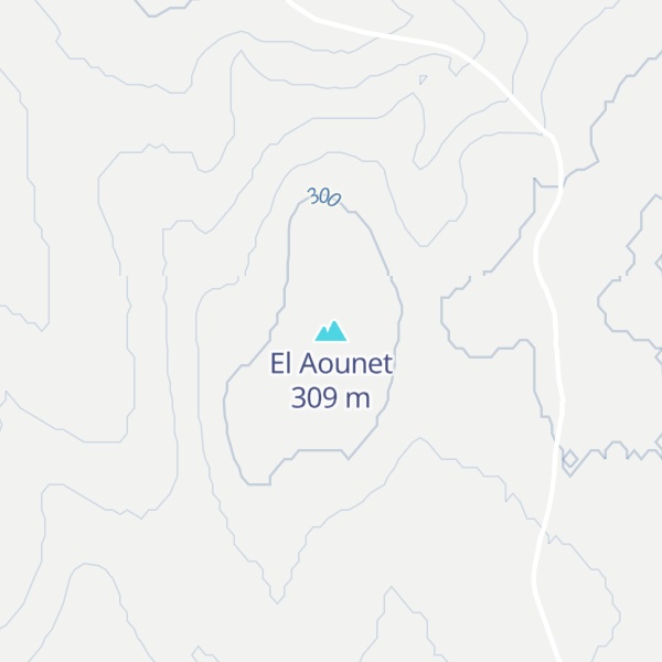 Map of El Aounet