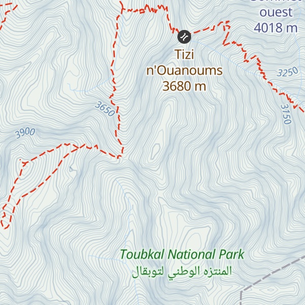 Map of Bou Ouzzal