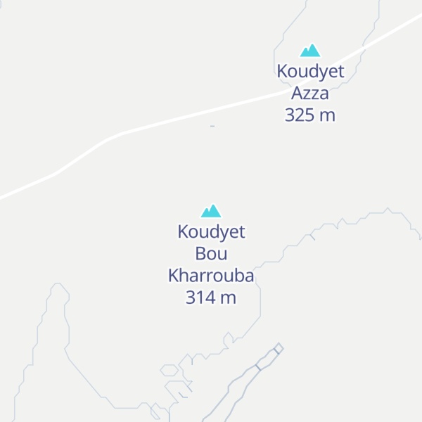 Map of Koudyet Bou Kharrouba