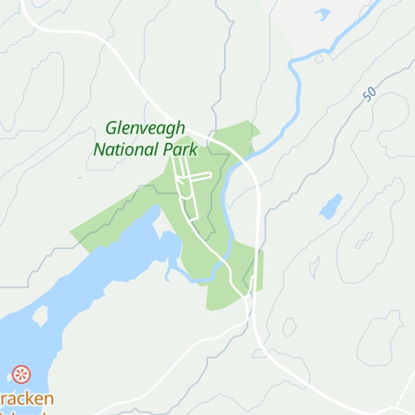 Map of Glenveagh National Park Visitor Centre