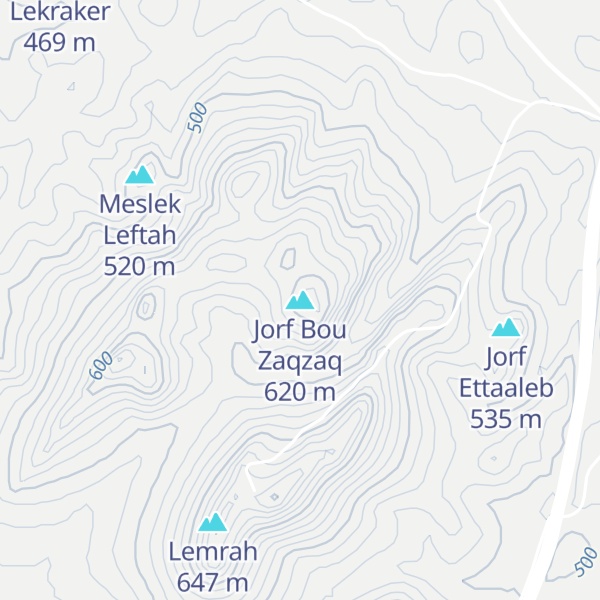 Map of Jorf Bou Zaqzaq
