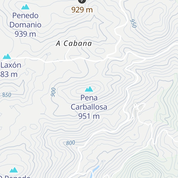 Map of Pena Carballosa