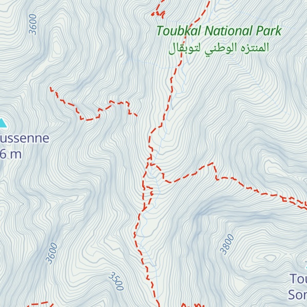 Map of Refuge CAF du Toubkal