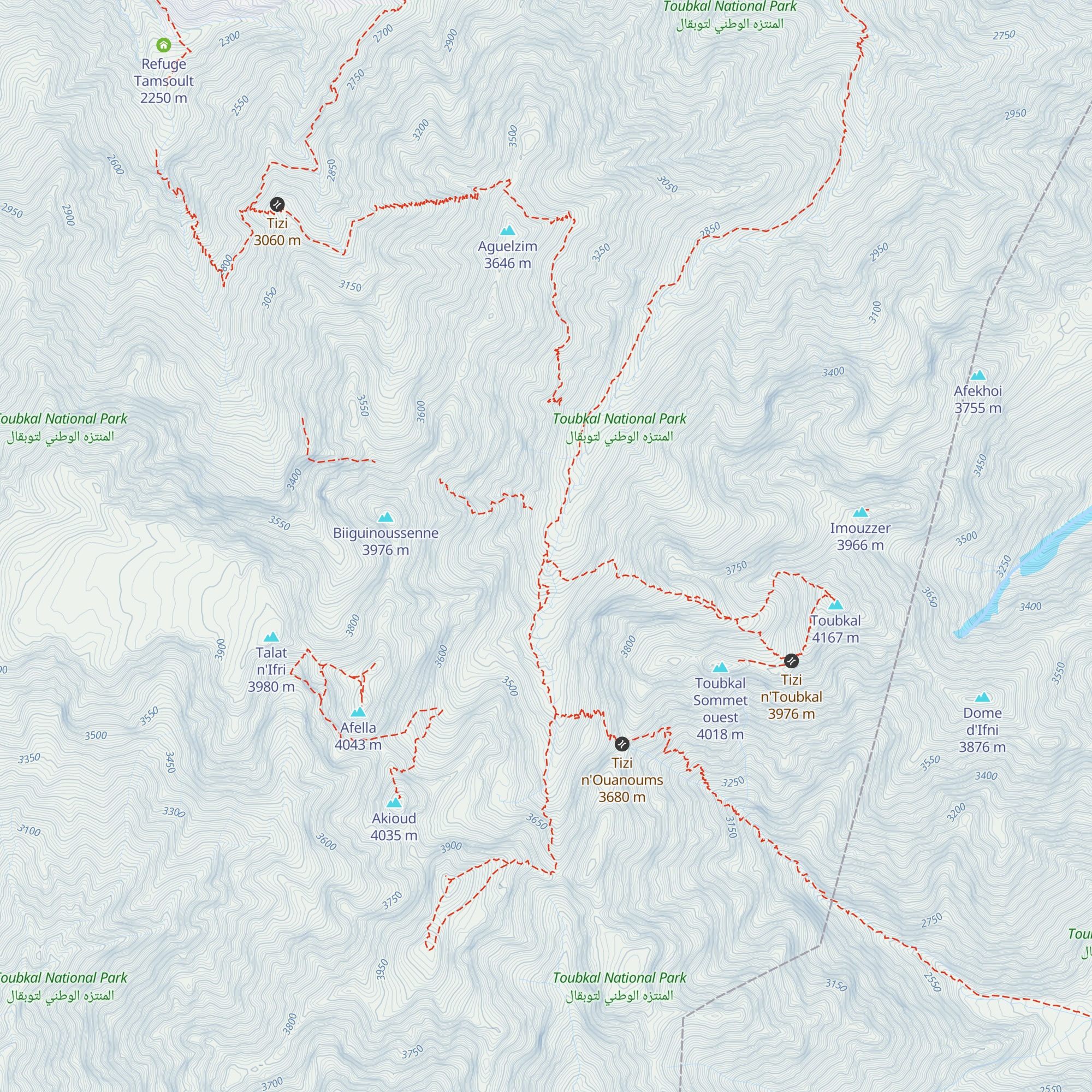 Refuge Louis Neltner map