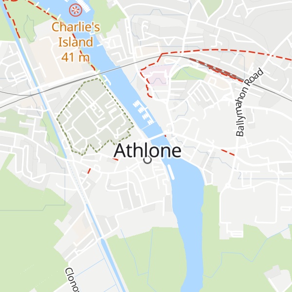Map of Athlone Castle