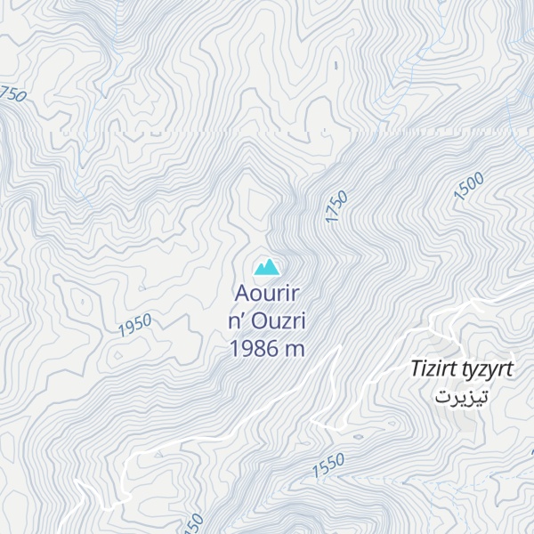 Map of Aourir n’ Ouzri