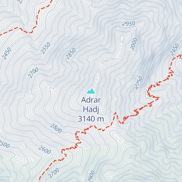 Map of Adrar Hadj