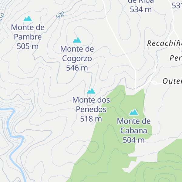 Map of Monte dos Penedos