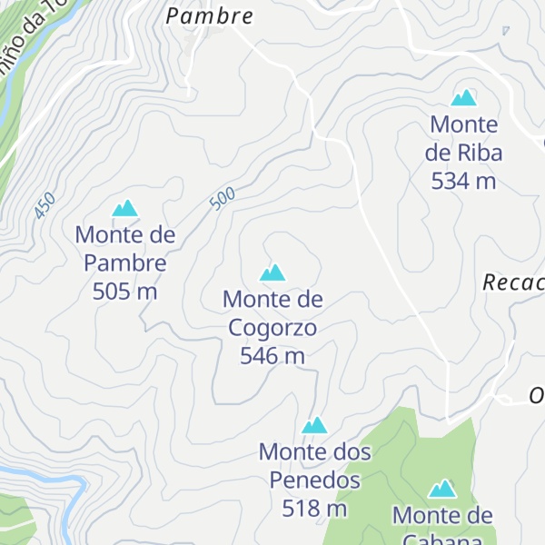 Map of Monte de Cogorzo