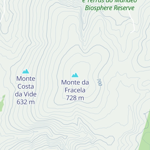 Map of Monte da Fracela