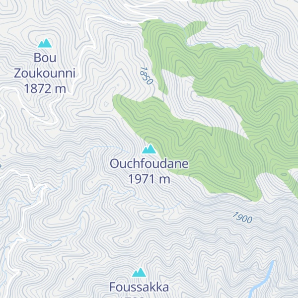 Map of Ouchfoudane