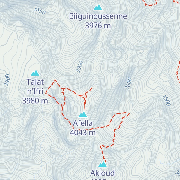 Map of Afella norte