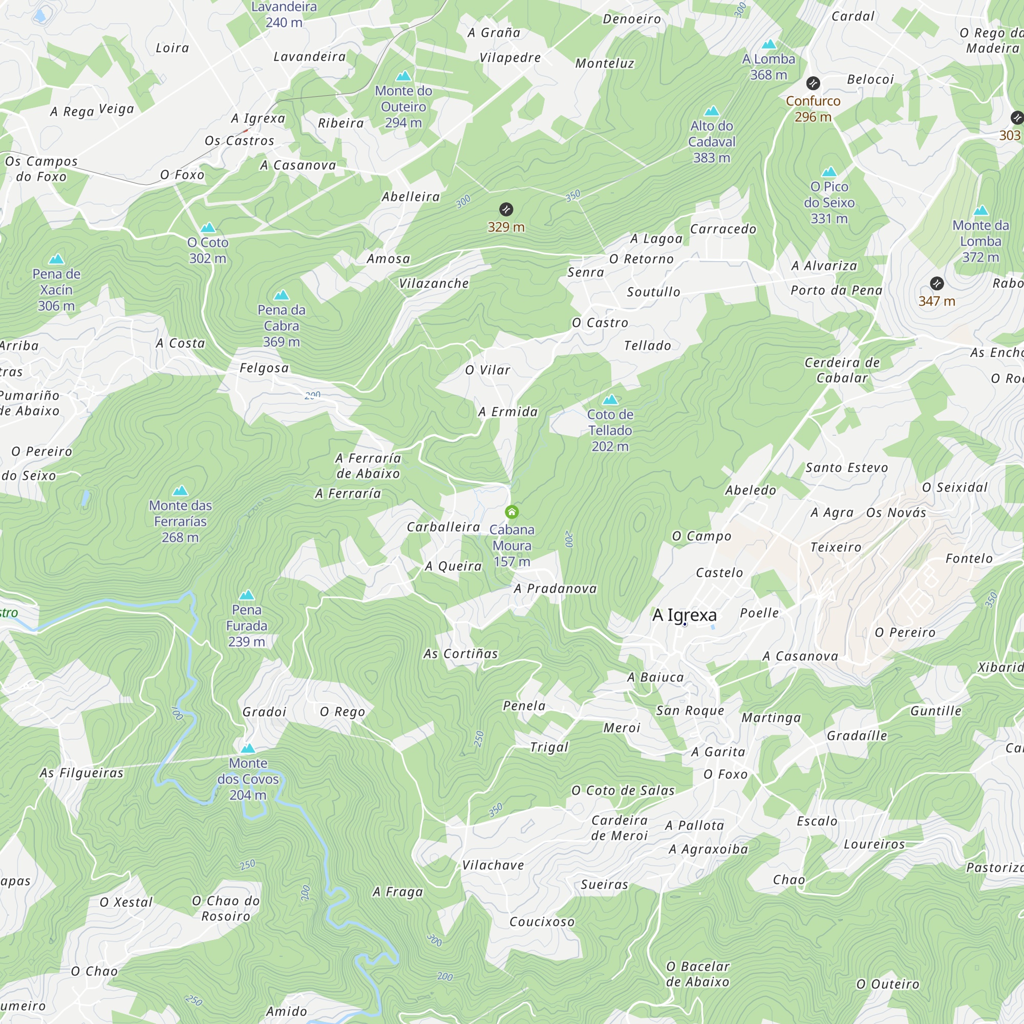 Cabana Moura map
