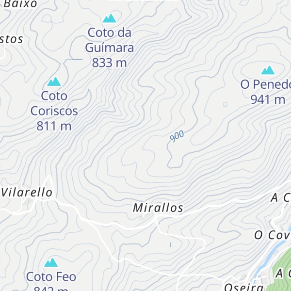 Map of Coto da Mamoiña
