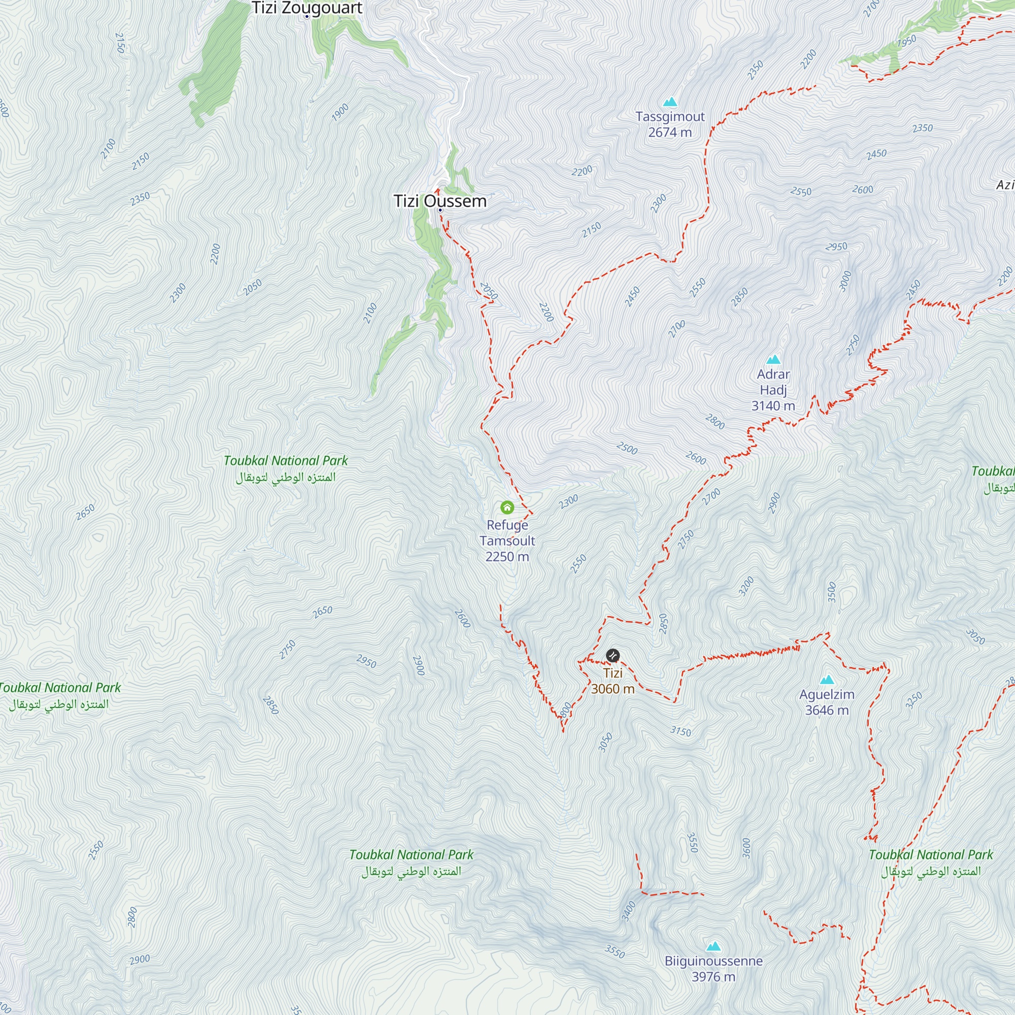 Refuge Tamsoult map