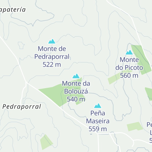 Map of Monte da Bolouzá