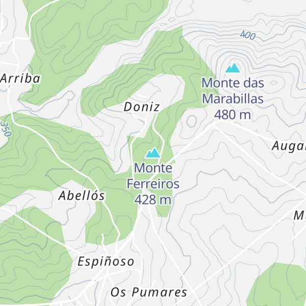 Map of Monte Ferreiros