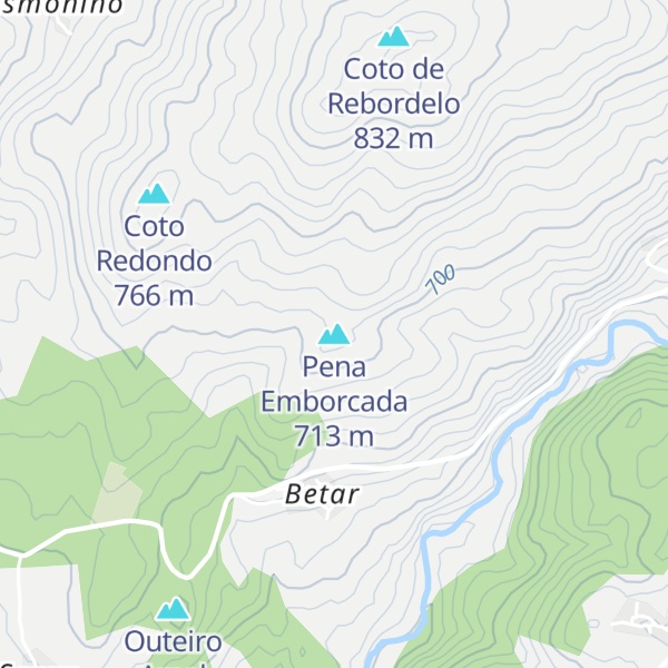 Map of Pena Emborcada
