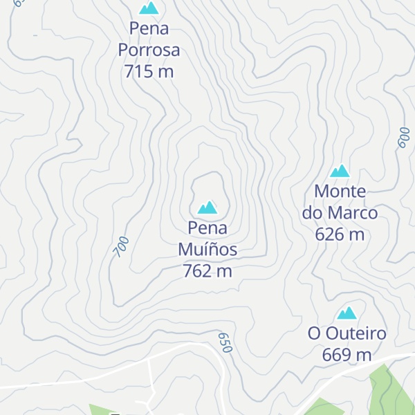 Map of Pena Muíños