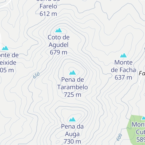 Map of Pena de Tarambelo