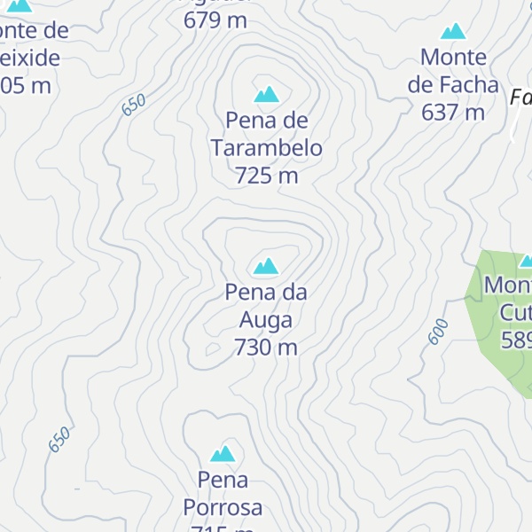 Map of Pena da Auga
