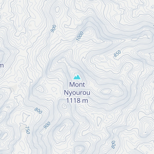 Map of Mont Nyourou