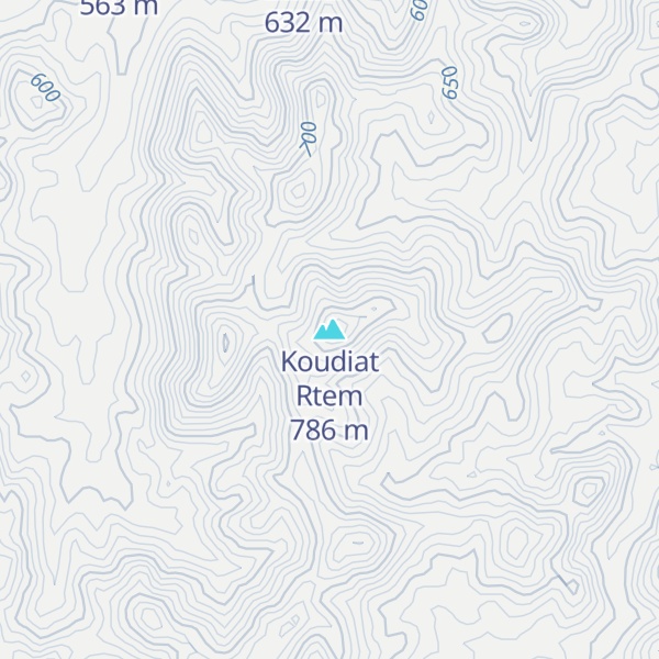Map of Koudiat Rtem