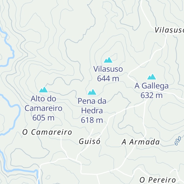 Map of Pena da Hedra