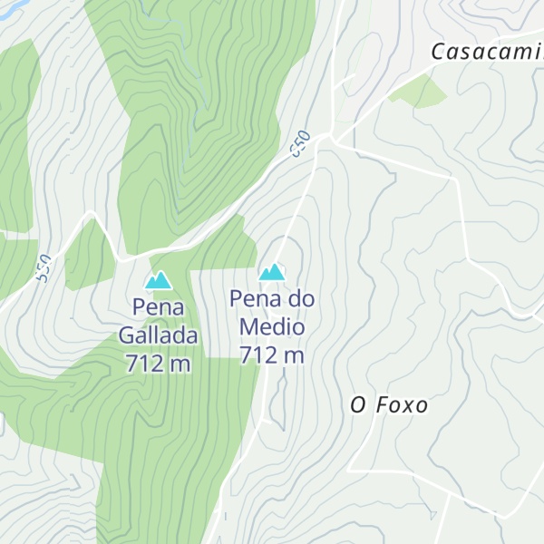 Map of Pena do Medio