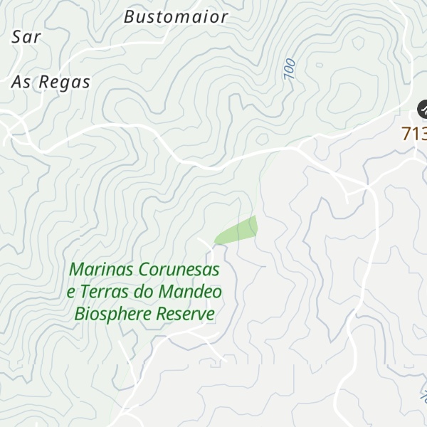 Map of Pena do Corno