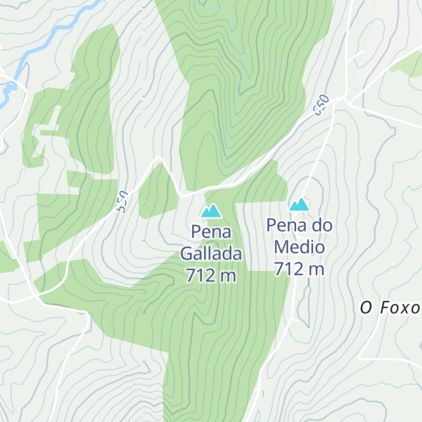 Map of Pena Gallada