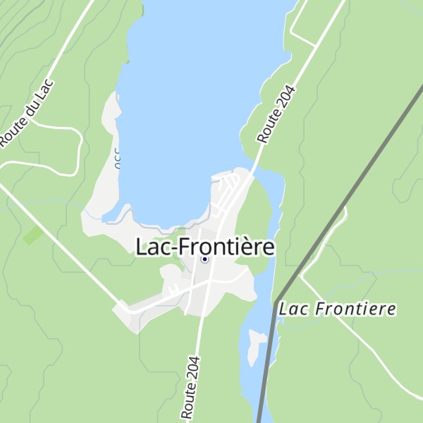 Map of Refuge du Lac Frontière