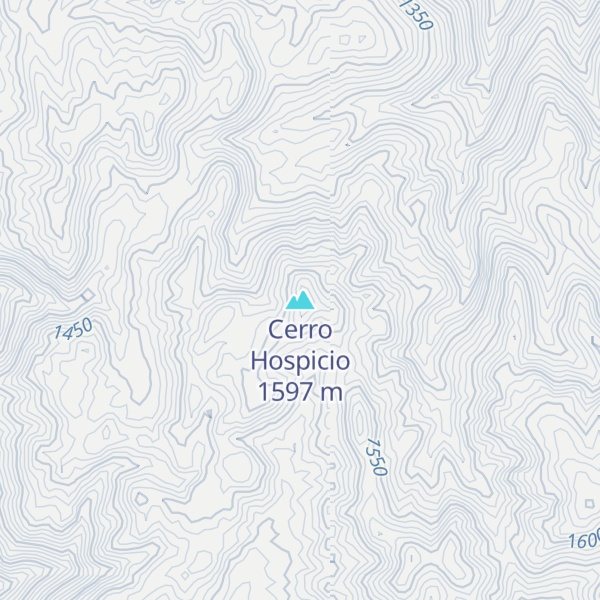 Map of Cerro Hospicio