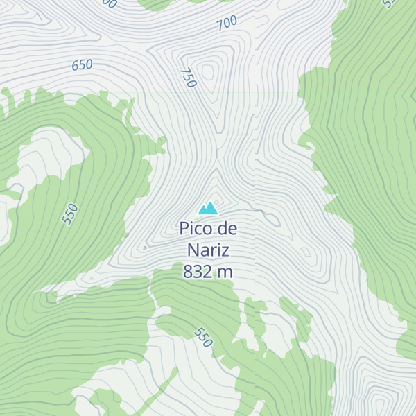 Map of Pico de Nariz