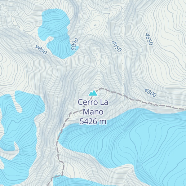 Map of Cerro La Mano