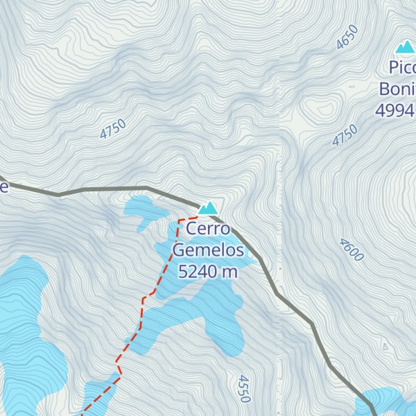 Map of Cerro Gemelos