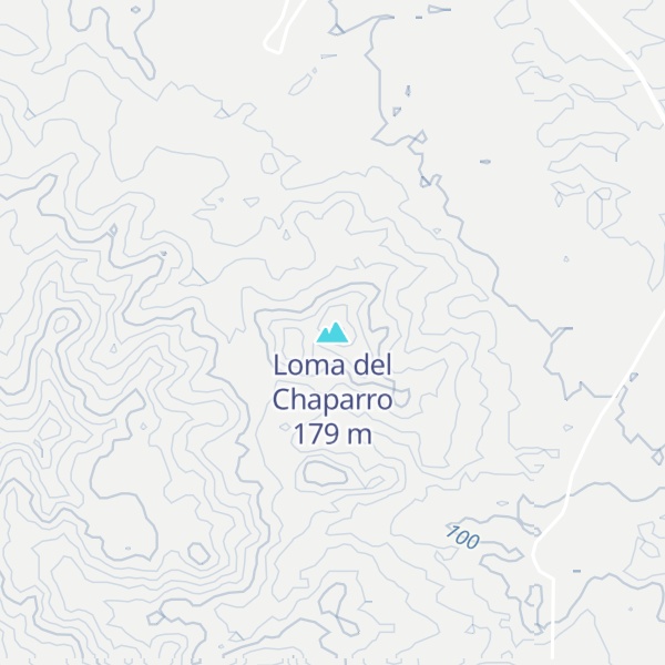 Map of Loma del Chaparro