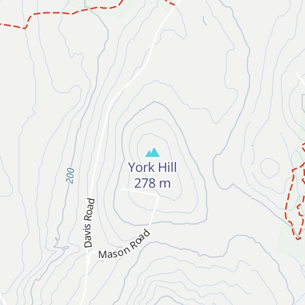 Map of York Hill