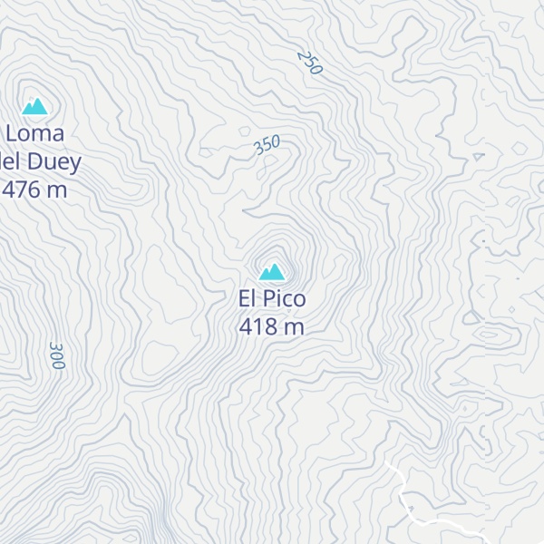 Map of El Pico